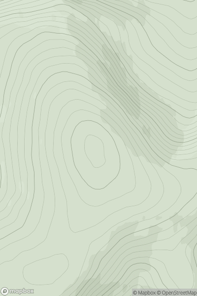 Thumbnail image for Burnt Hill [Braemar to Montrose] showing contour plot for surrounding peak